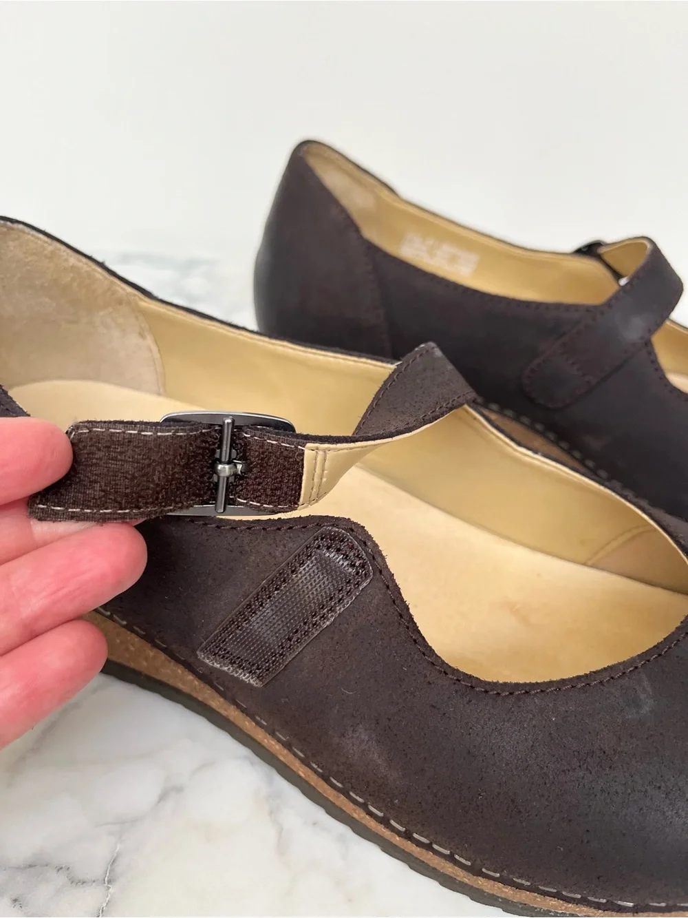 Dansko Mika Burnished Suede Women's Mary Jane Shoe Brown EU Size 41 10.5/11